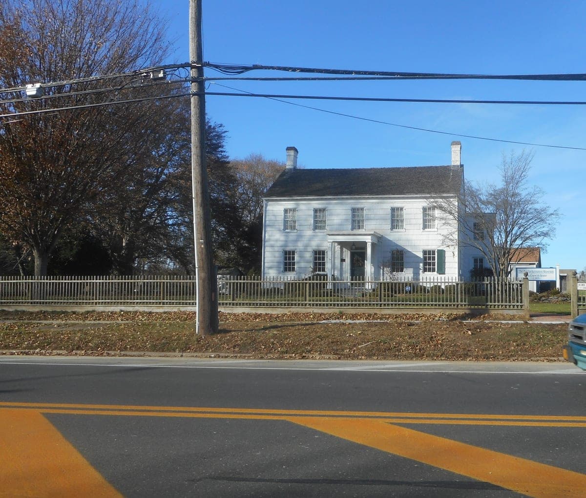 The NRHP-listed William Corwith House at 2368 Montauk Highway in Bridgehampton, headquarters of the Bridgehampton Historical Society — the same street address as this entry.