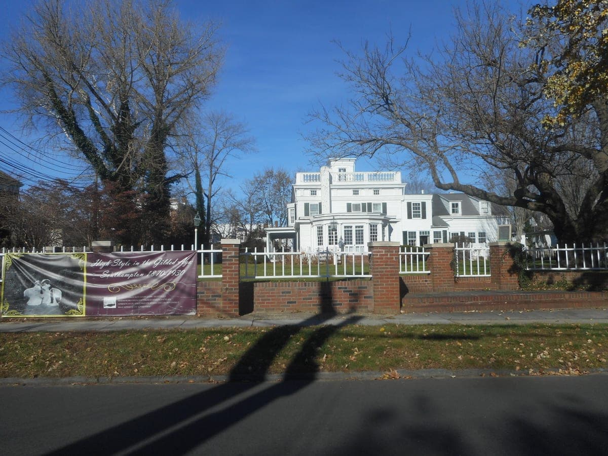 The William Rogers Mansion, the main centerpiece of the Rogers Mansion Museum Complex at 17 Meetinghouse Lane in the Village of Southampton.