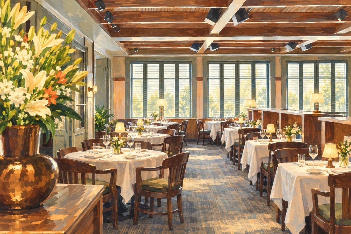 Painted illustration of East Hampton Grill