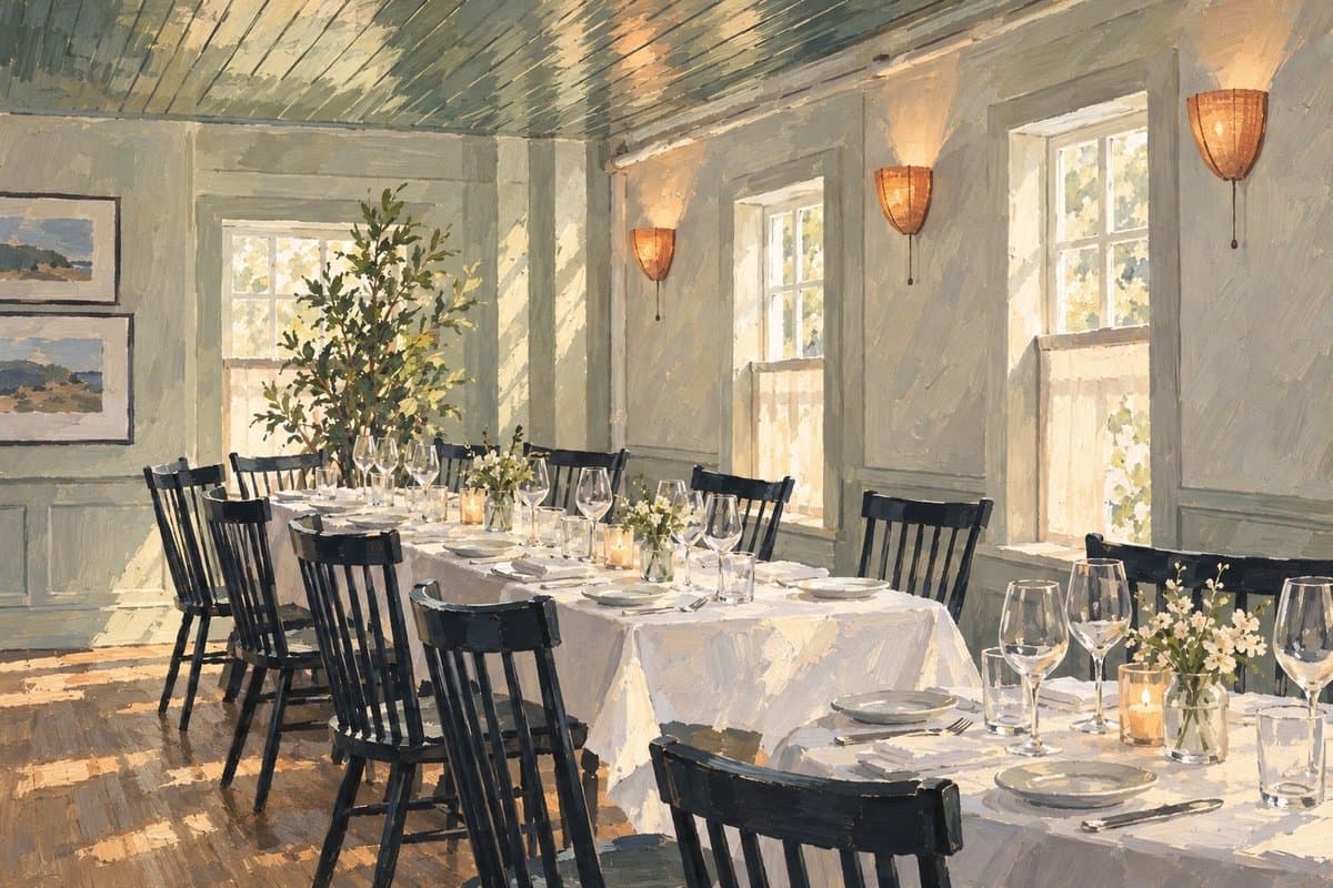 Painted illustration of LDV at The Maidstone Restaurant