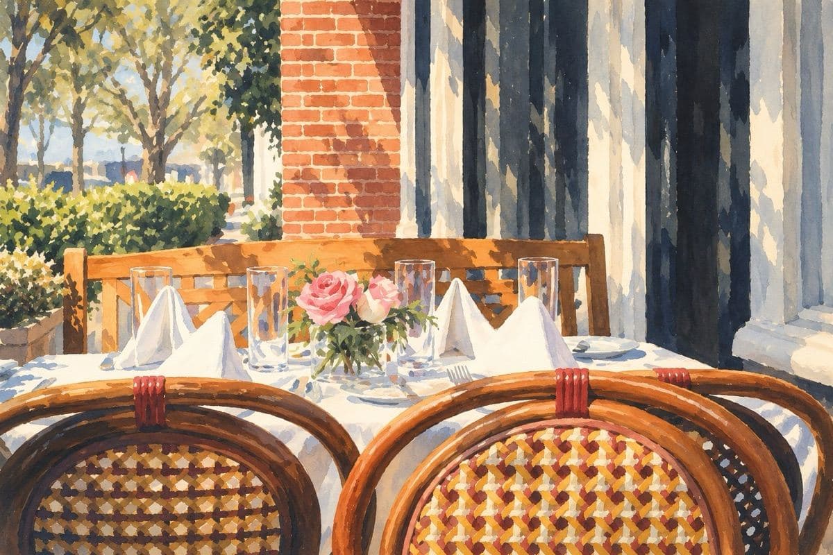 Painted illustration of LT Burger in Sag Harbor