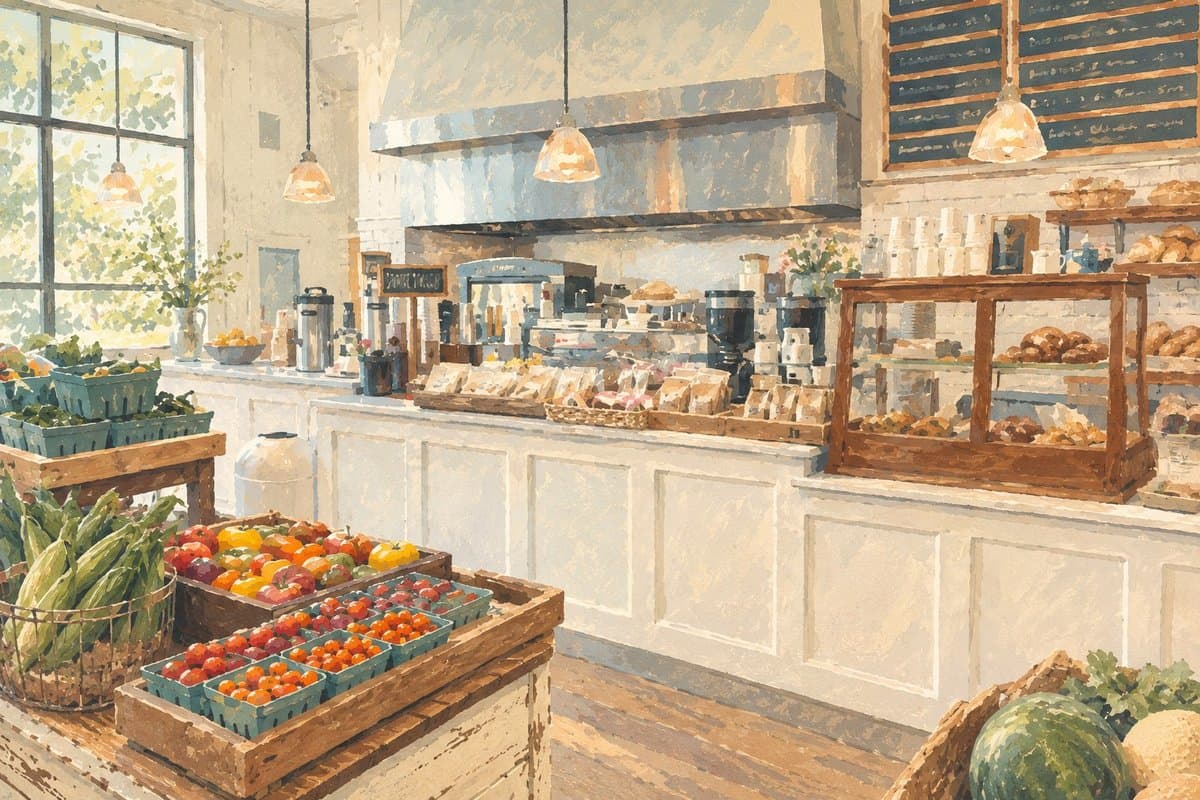 Painted illustration of Sagaponack General Store