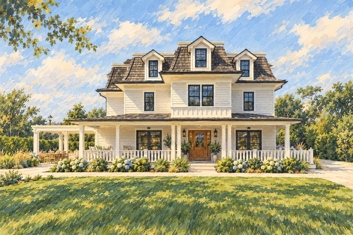 Painted illustration of Seven Beach Lane