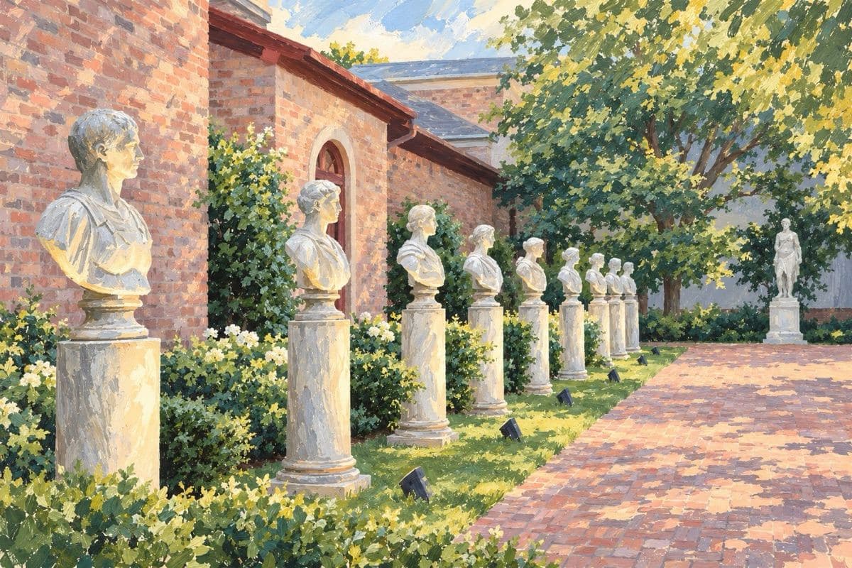 Painted illustration of Southampton Arts Center