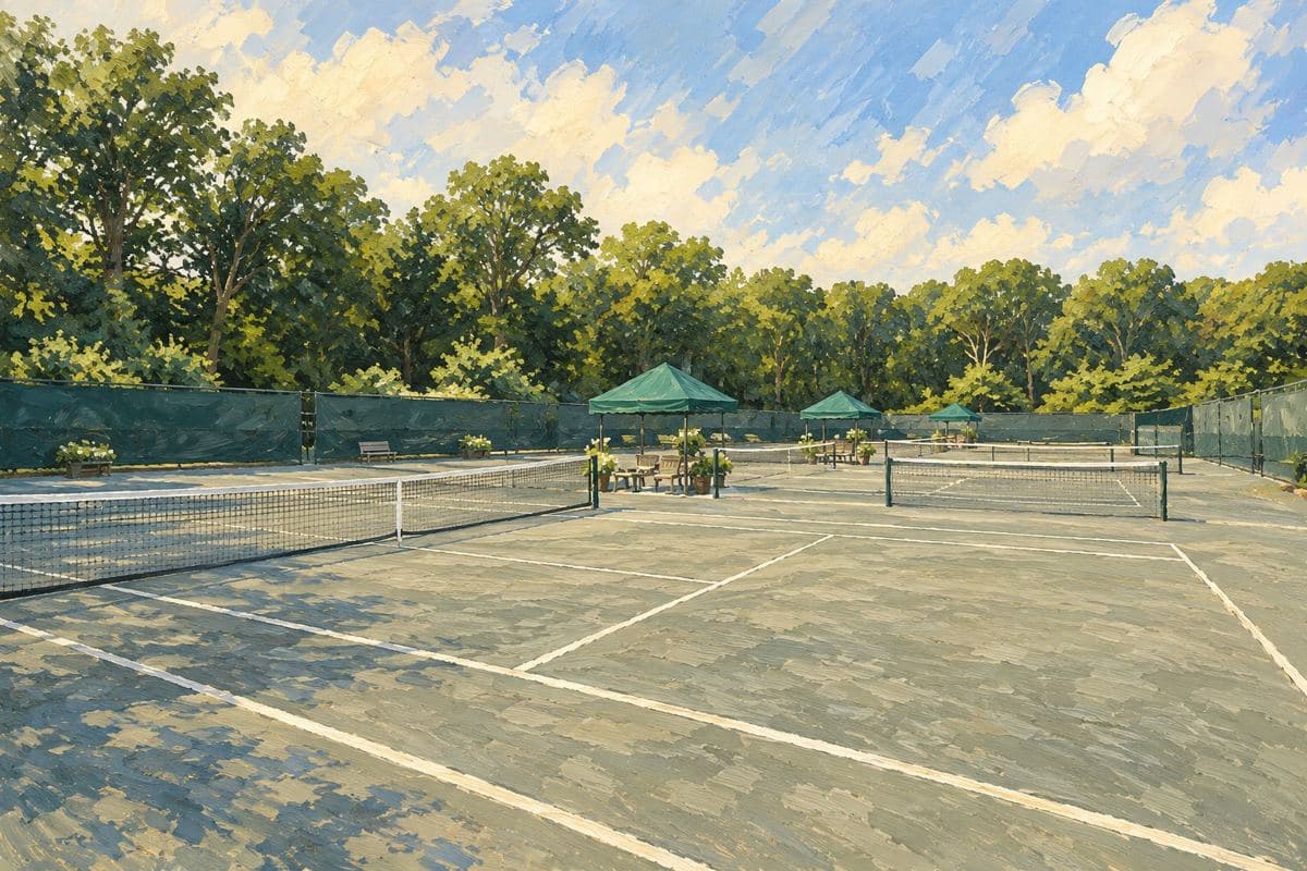Painted illustration of Sportime Amagansett in Amagansett