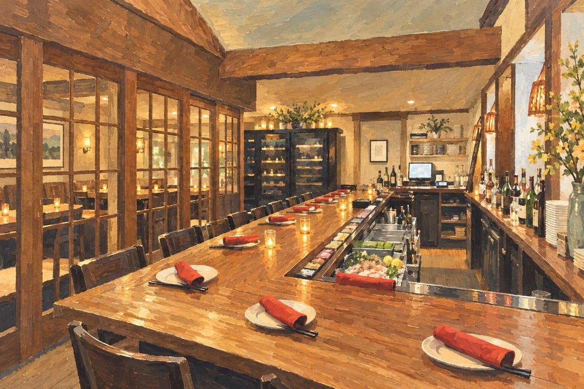 Painted illustration of The Blend At Three Mile Harbor