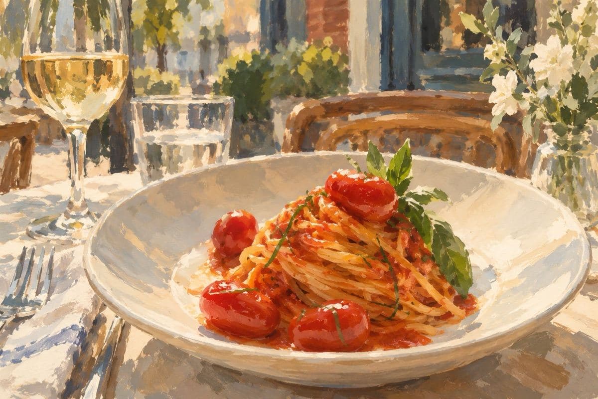 Painted illustration of Tutto il Giorno